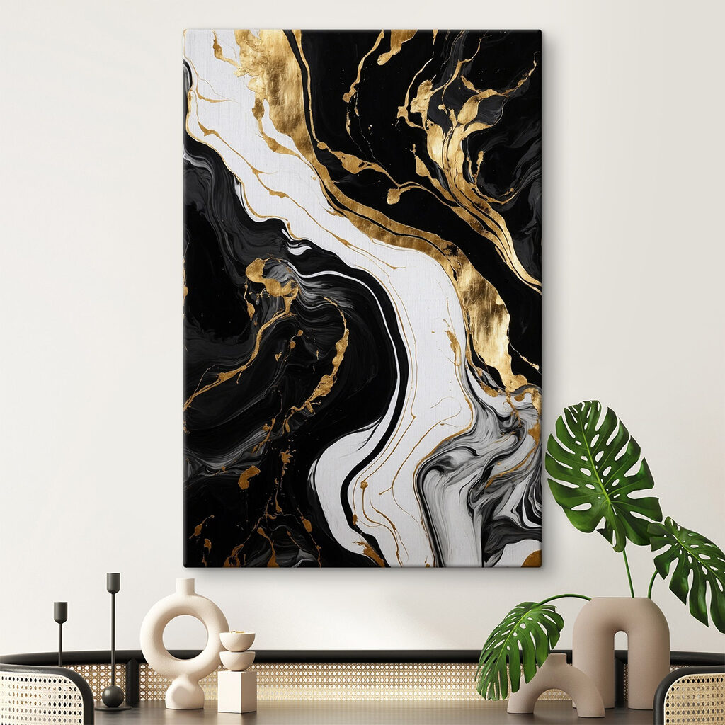 Abstract swirls of black and white Abstract swirls of black and white