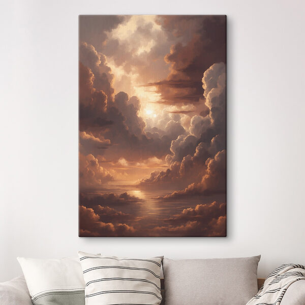 Clouds and water in the sky