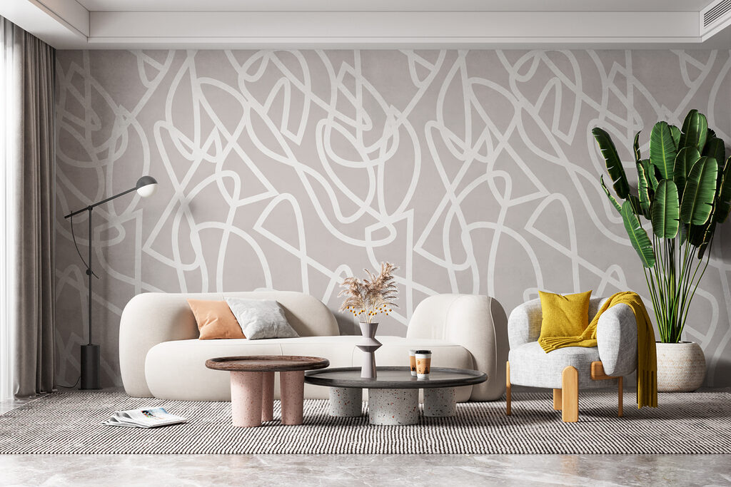 White lines on a gray background White lines on a gray background