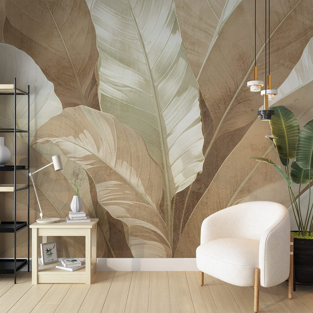 Serene foliage in muted tones
