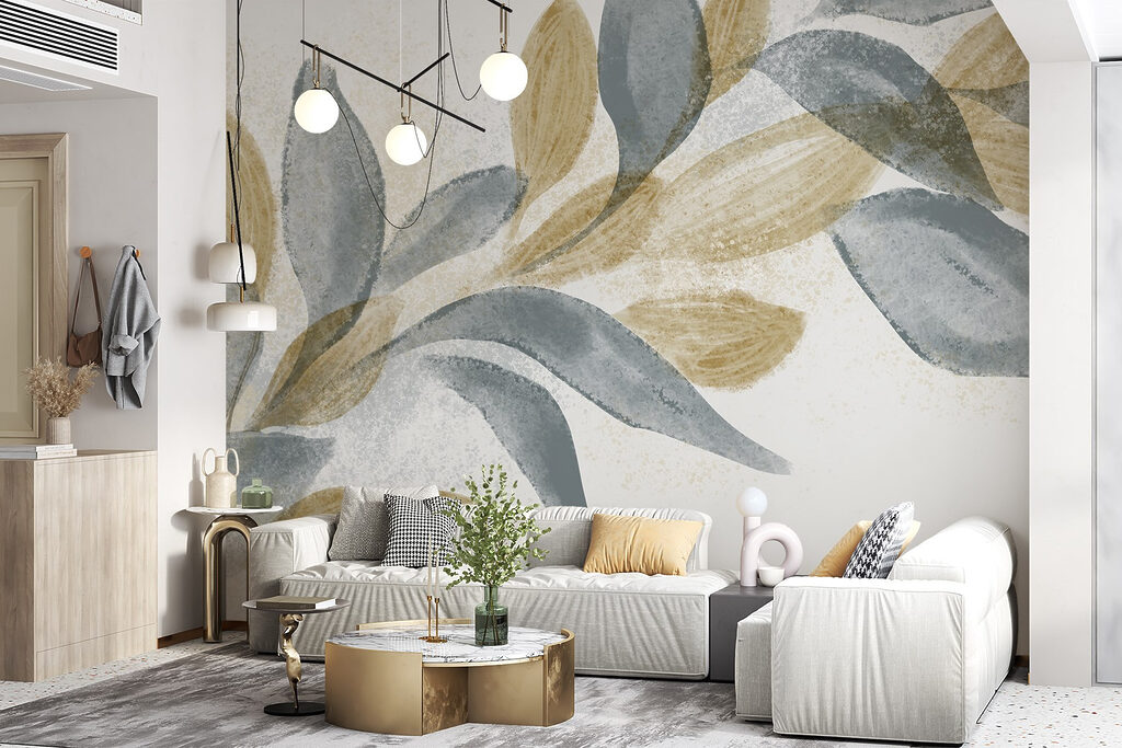 Soft leaves in gentle hues Soft leaves in gentle hues