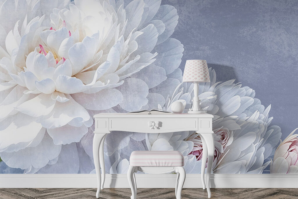 Delicate blooms in soft colors