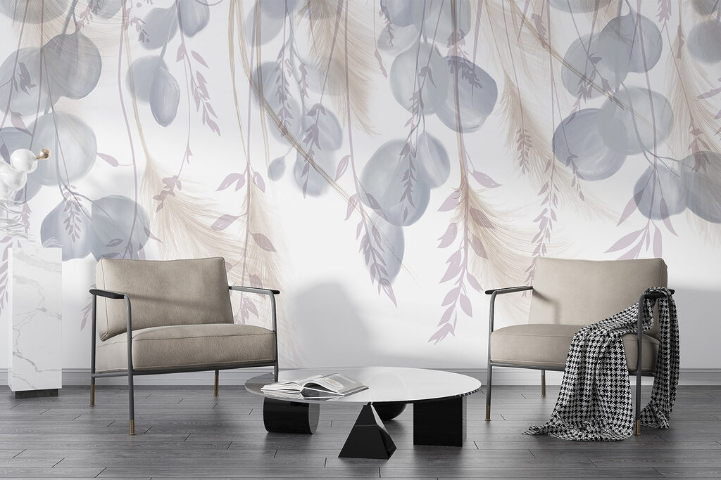 Serene botanical arrangement in soft hues