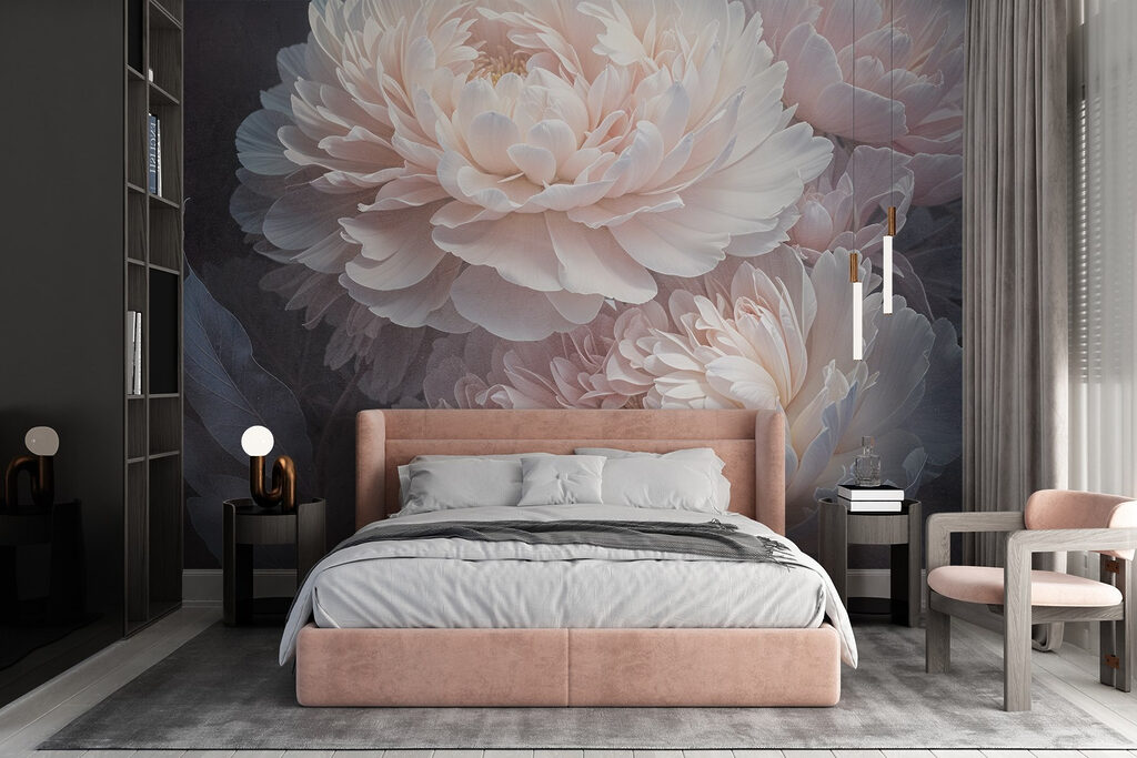 Group of white flowers Group of white flowers