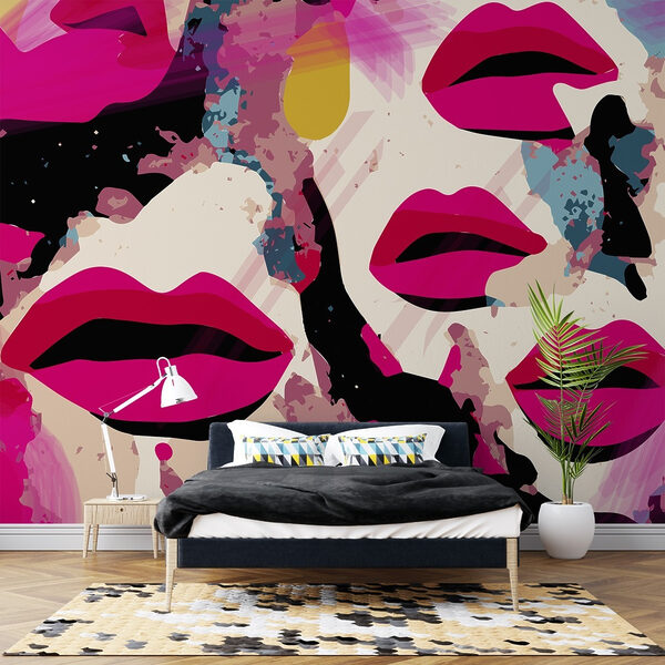 Fotótapéta Fotótapéta Különböző színű ajkak csoportja (Cikkszám: w02058)