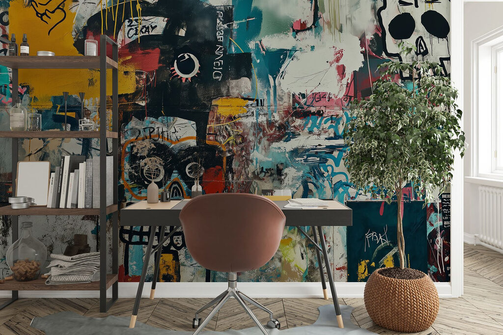 Wall with graffiti on it Wall with graffiti on it