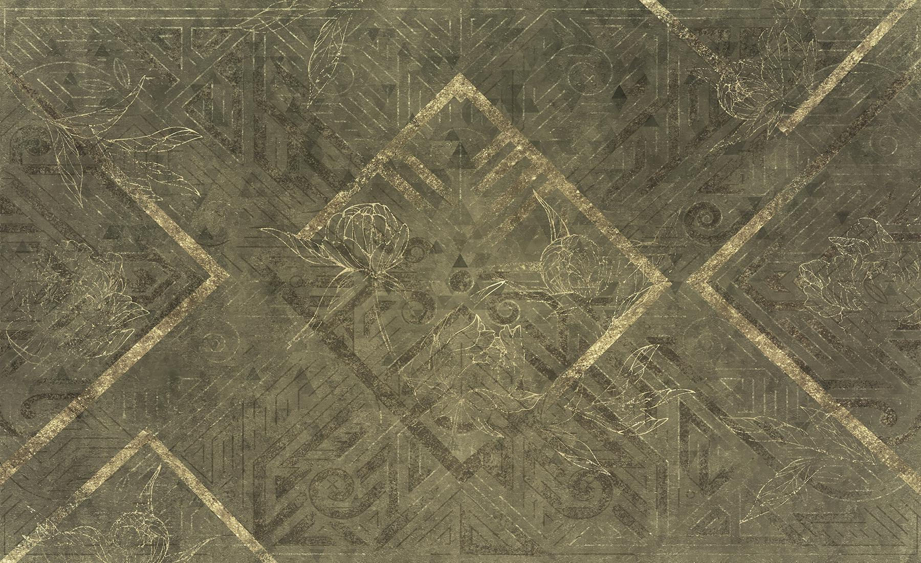 Intricate patterns intertwine with nature