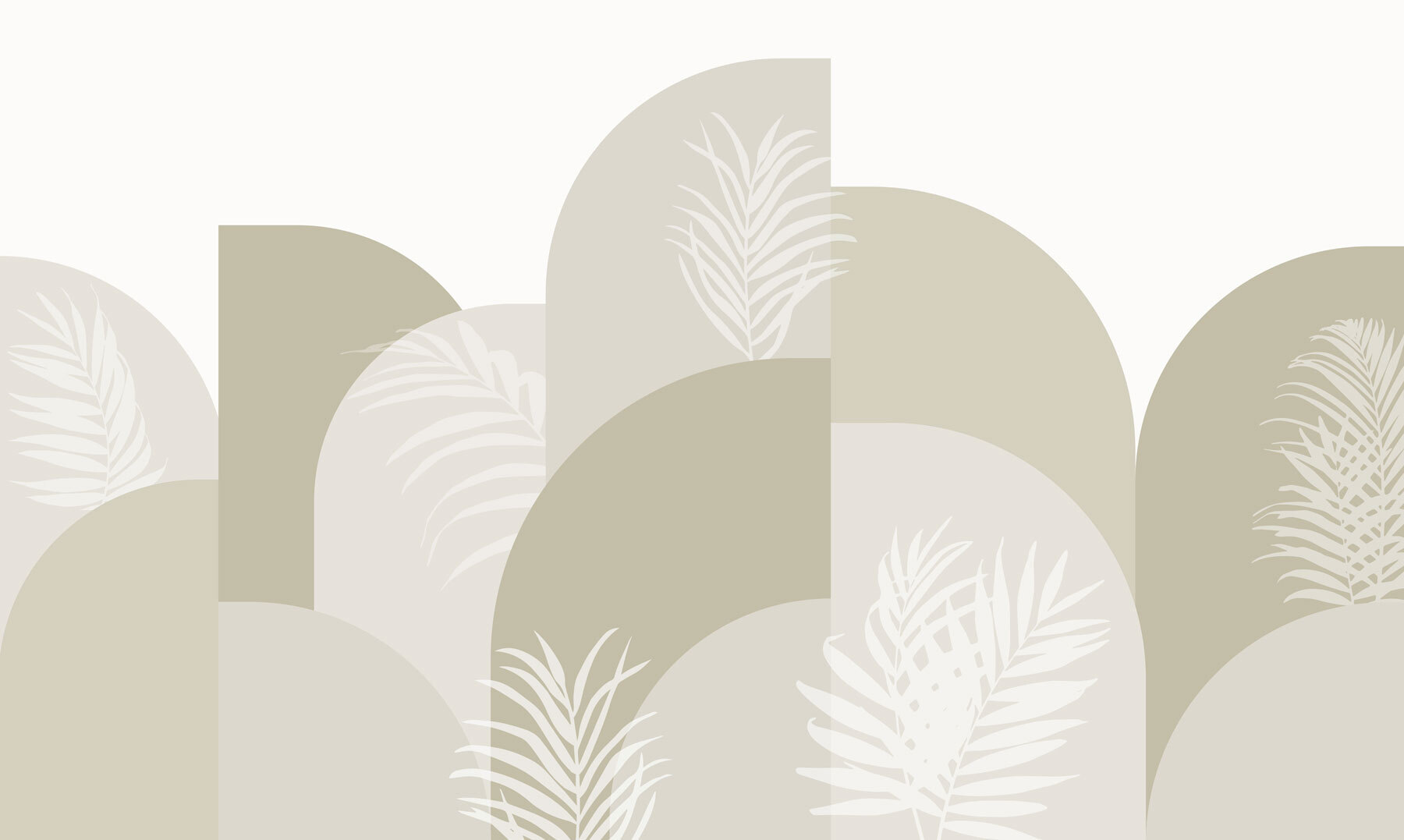 White leaves on a gray background