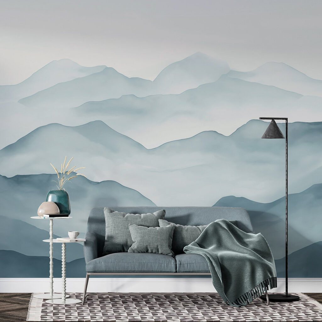 Foggy mountain range Foggy mountain range