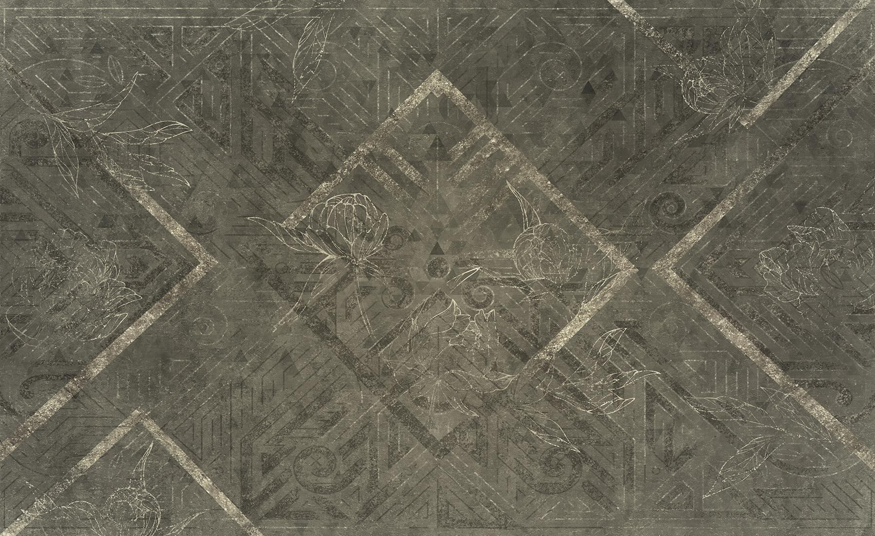 Grey and white patterned surface