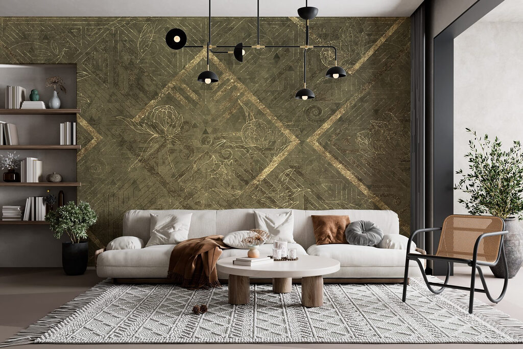 Intricate patterns intertwine with nature