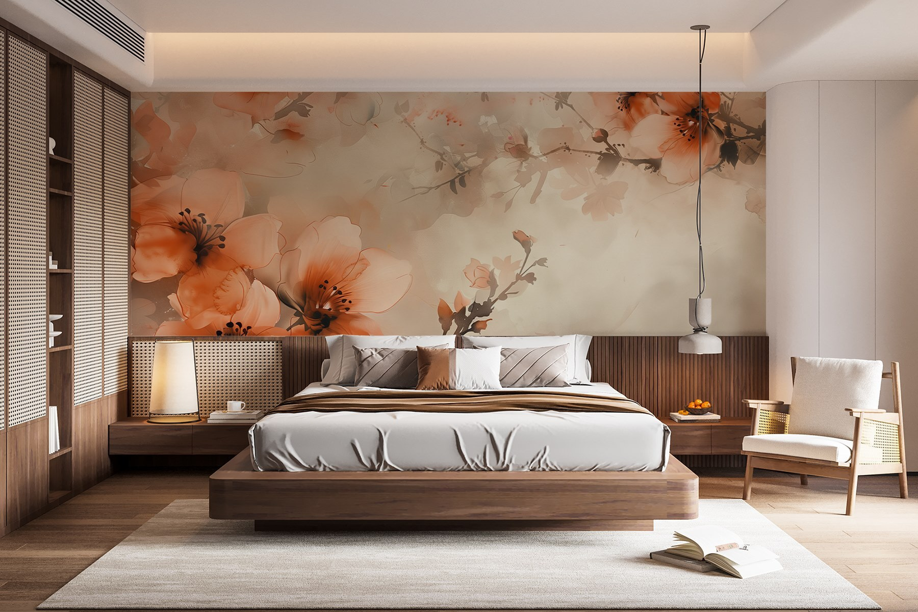 Delicate blooms in soft hues