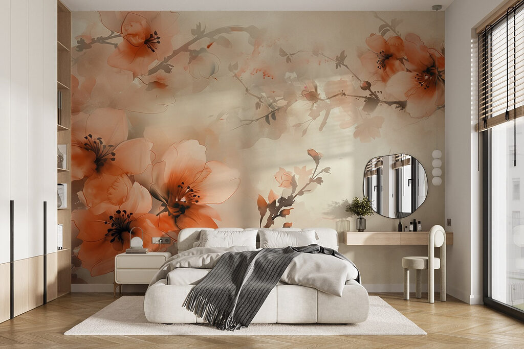 Delicate blooms in soft hues