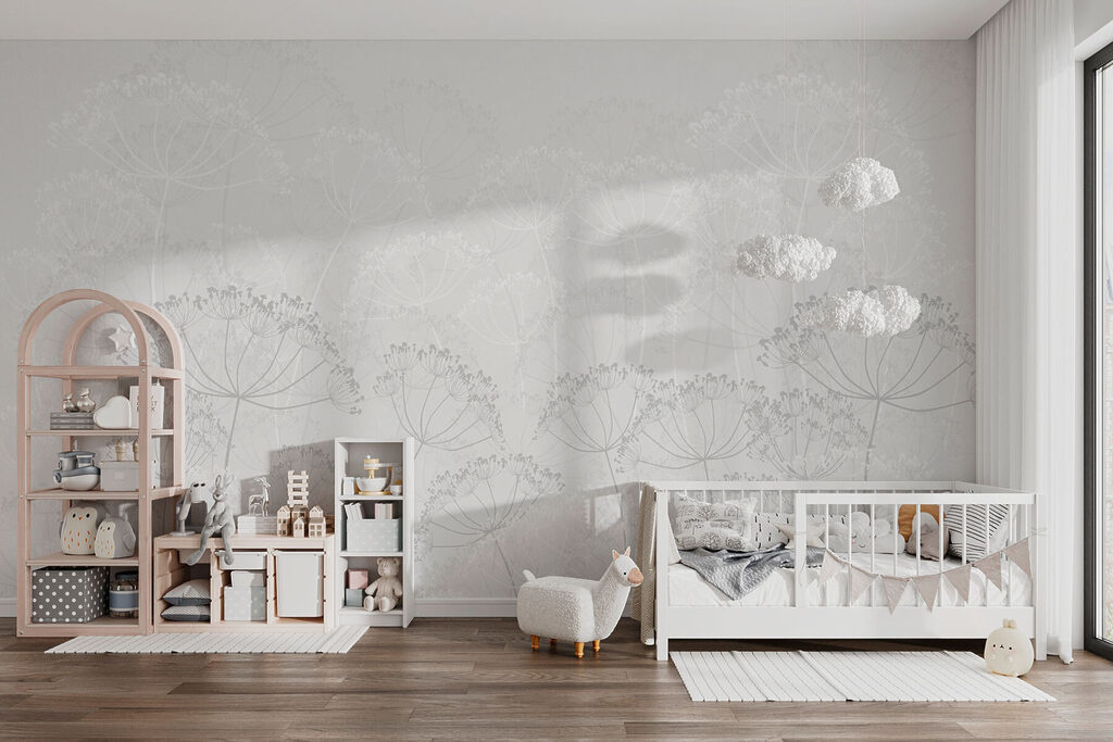 White flower pattern White flower pattern