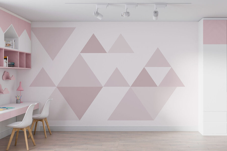 Group of triangles in a row Group of triangles in a row