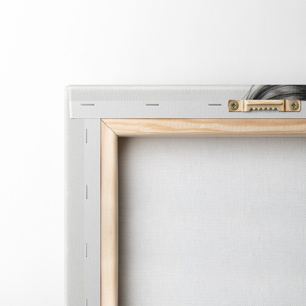 Drawing of a woman hugging a leopard