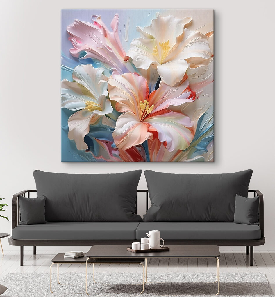 Delicate petals in soft hues