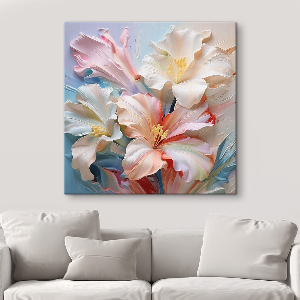 Delicate petals in soft hues
