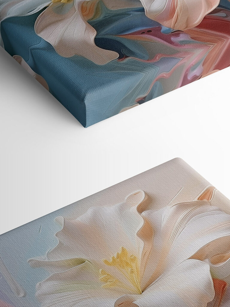 Delicate petals in soft hues