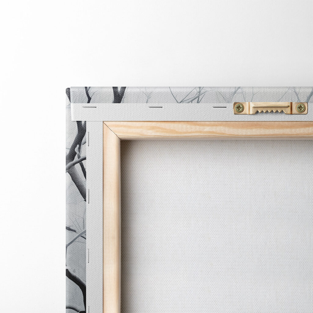 Tree branches with snow on them