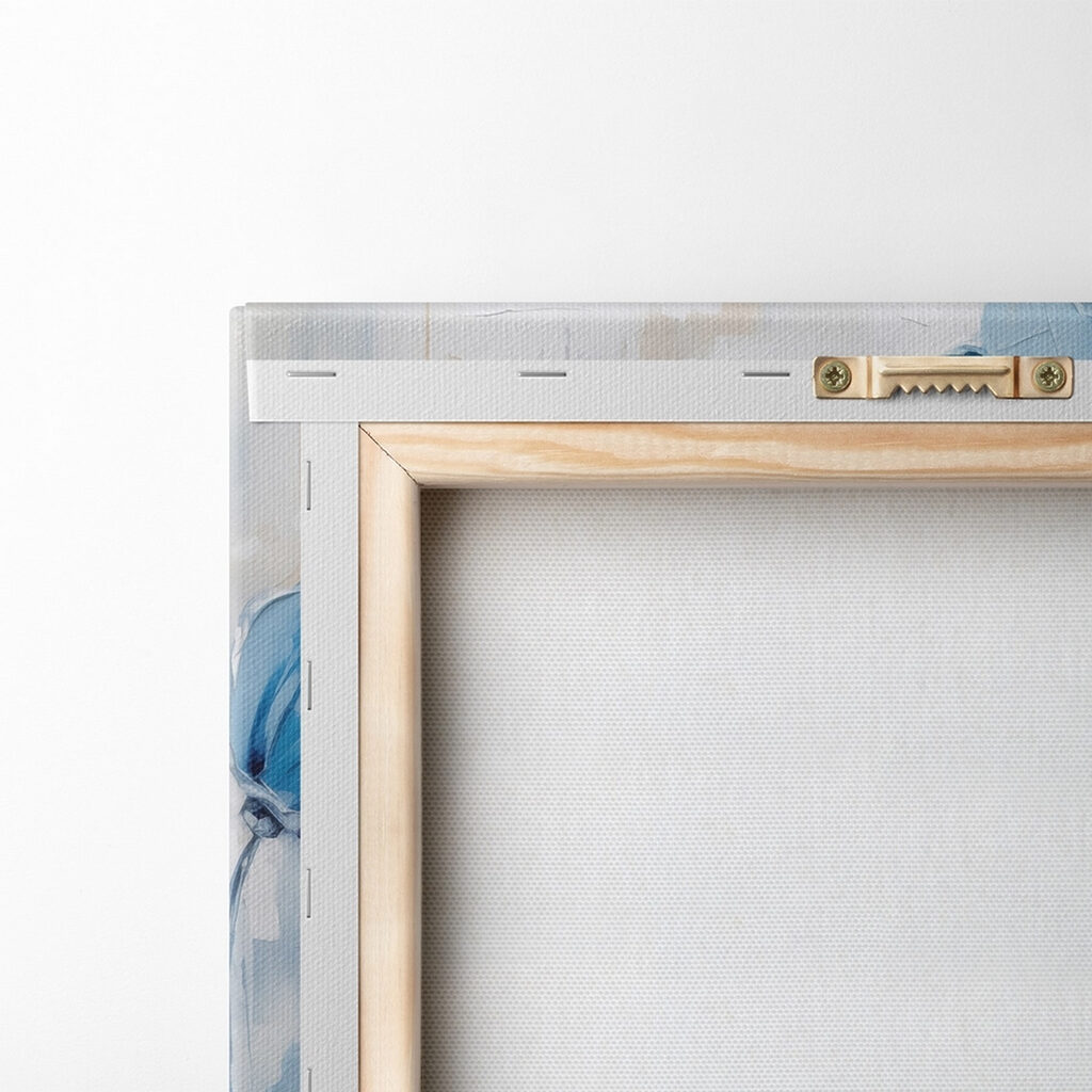 Painting of blue flowers