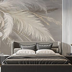 Fotótapéta Finom tollak lágy árnyalatokban