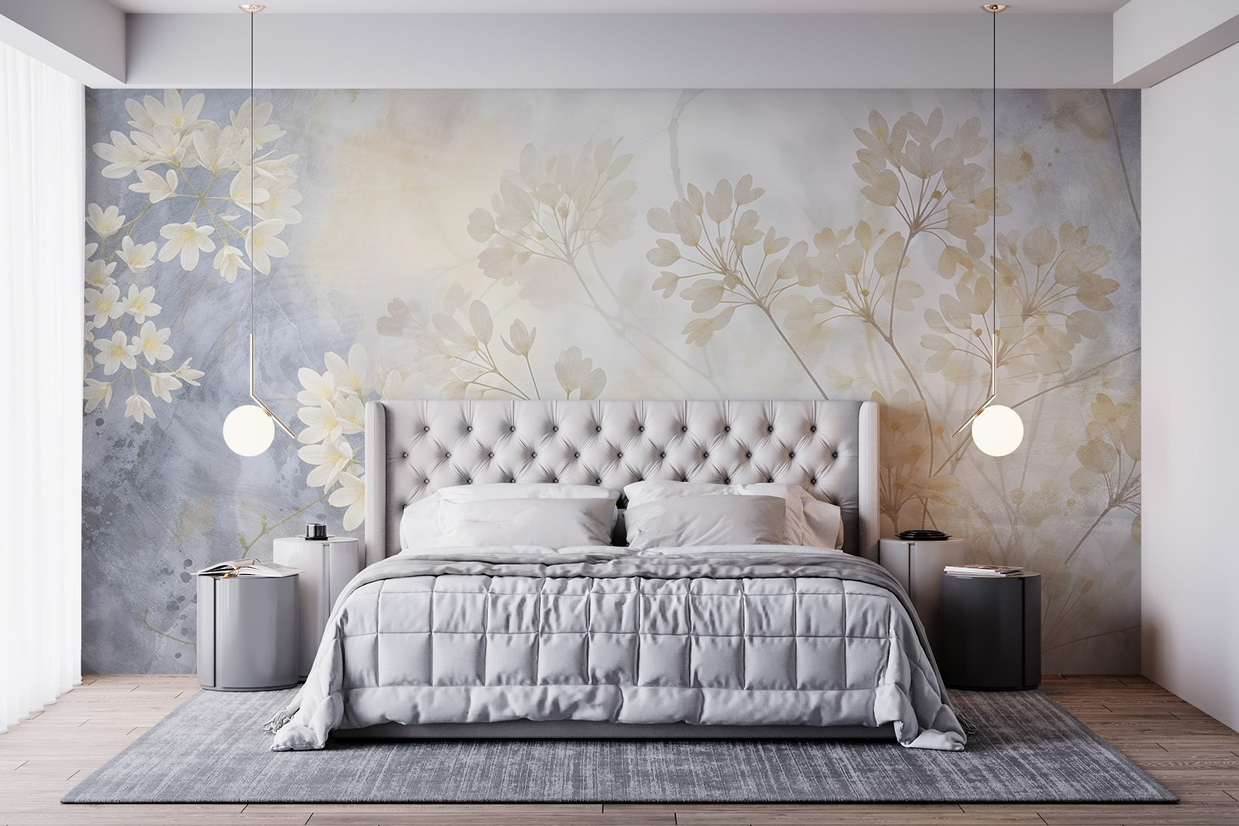 Soft blooms on a gentle backdrop