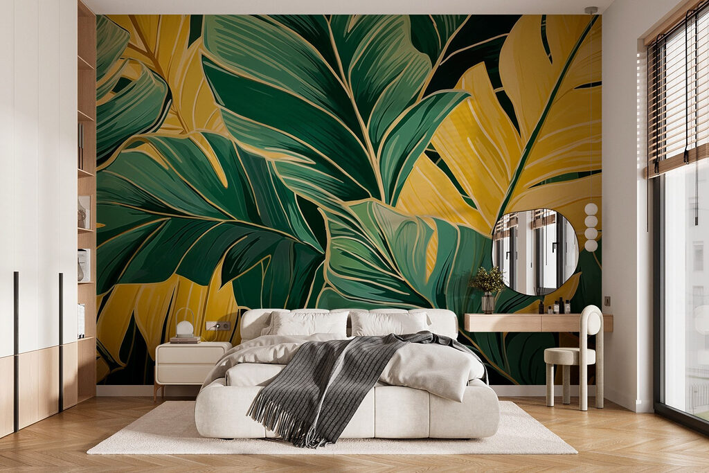 Vibrant leaves in harmonious colors Vibrant leaves in harmonious colors