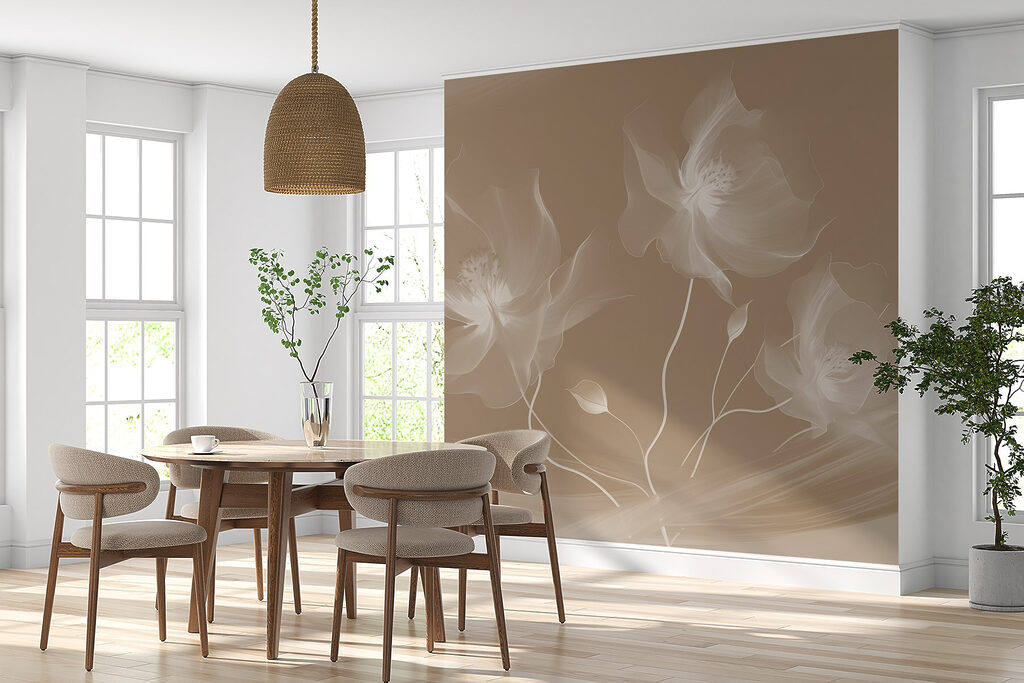 Delicate blooms in soft tones