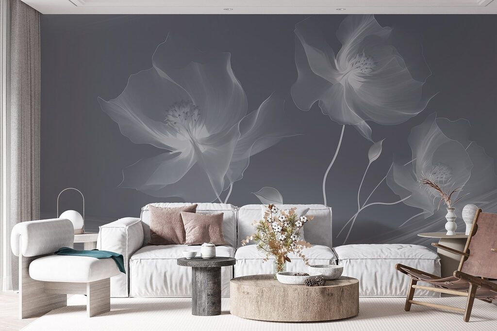 Delicate blooms in soft shades