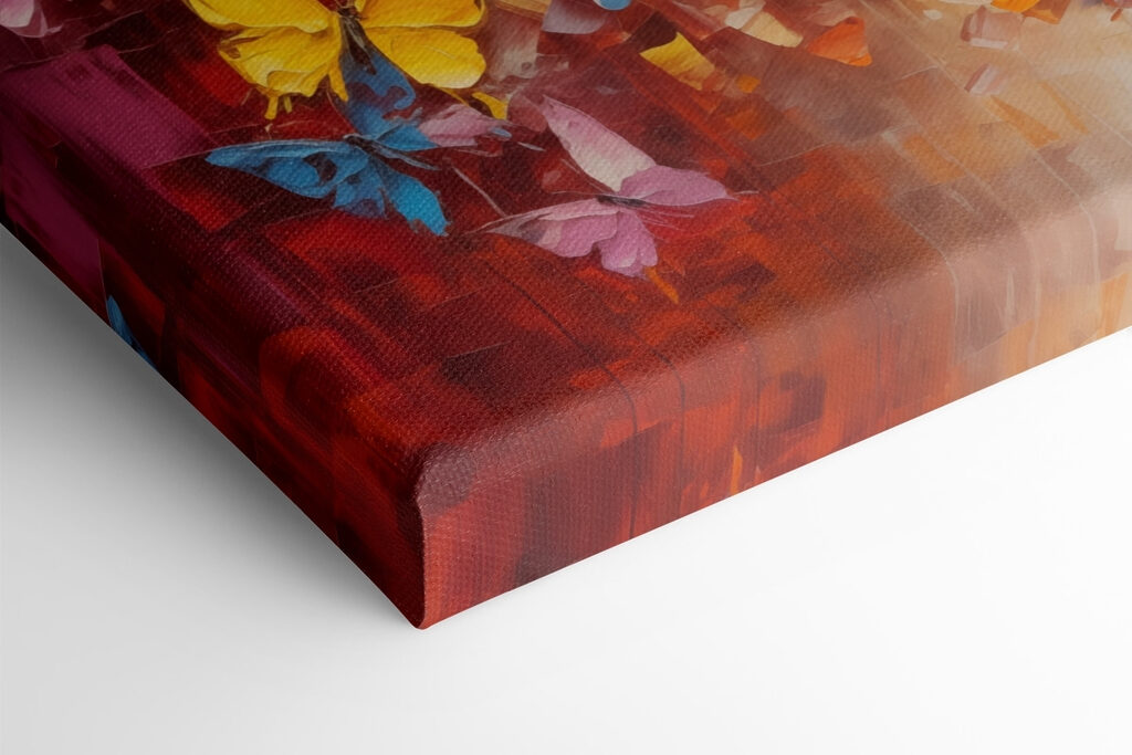 Group of butterflies flying in the air