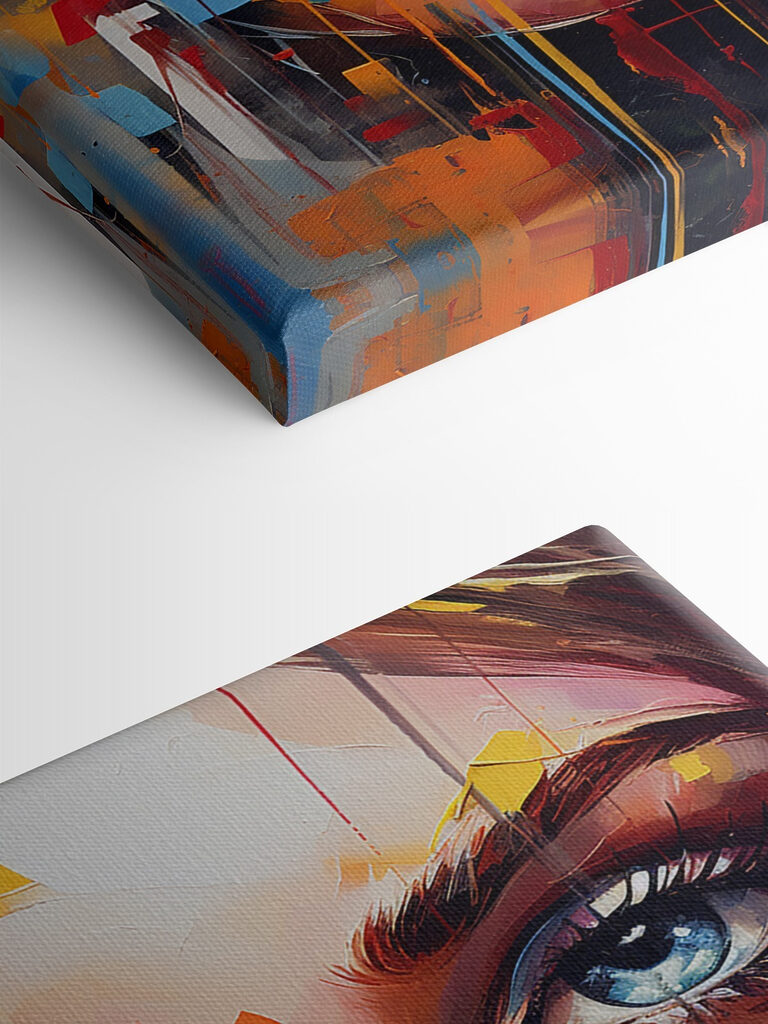 Painting of a woman's face