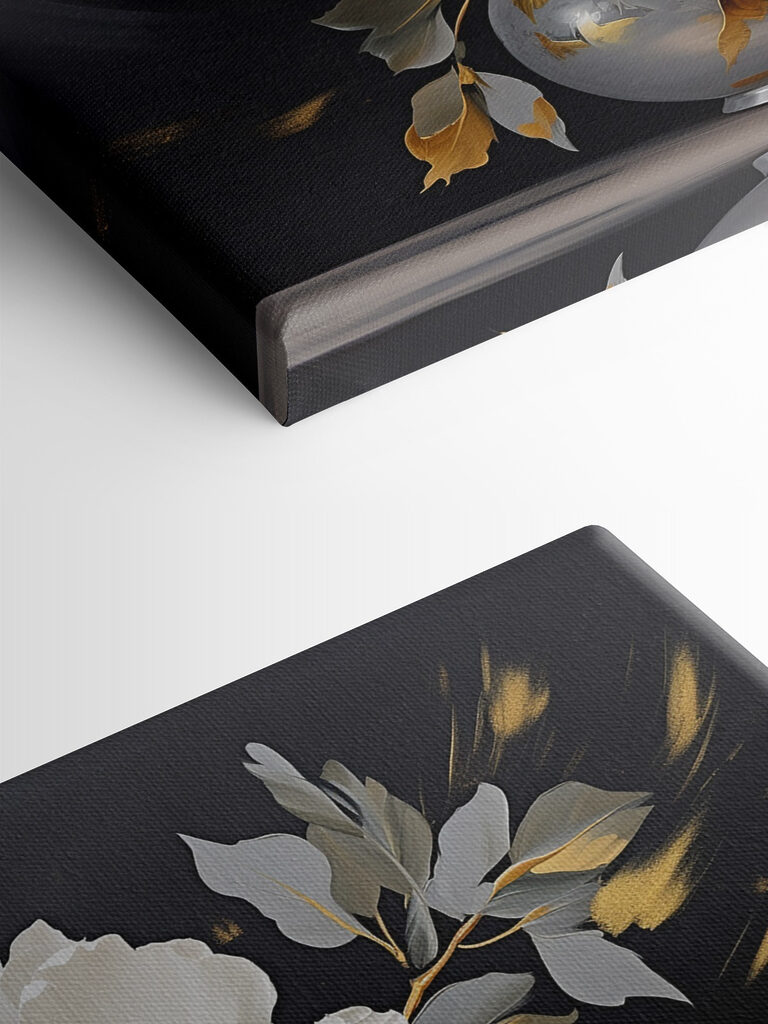 Painting of flowers in a vase