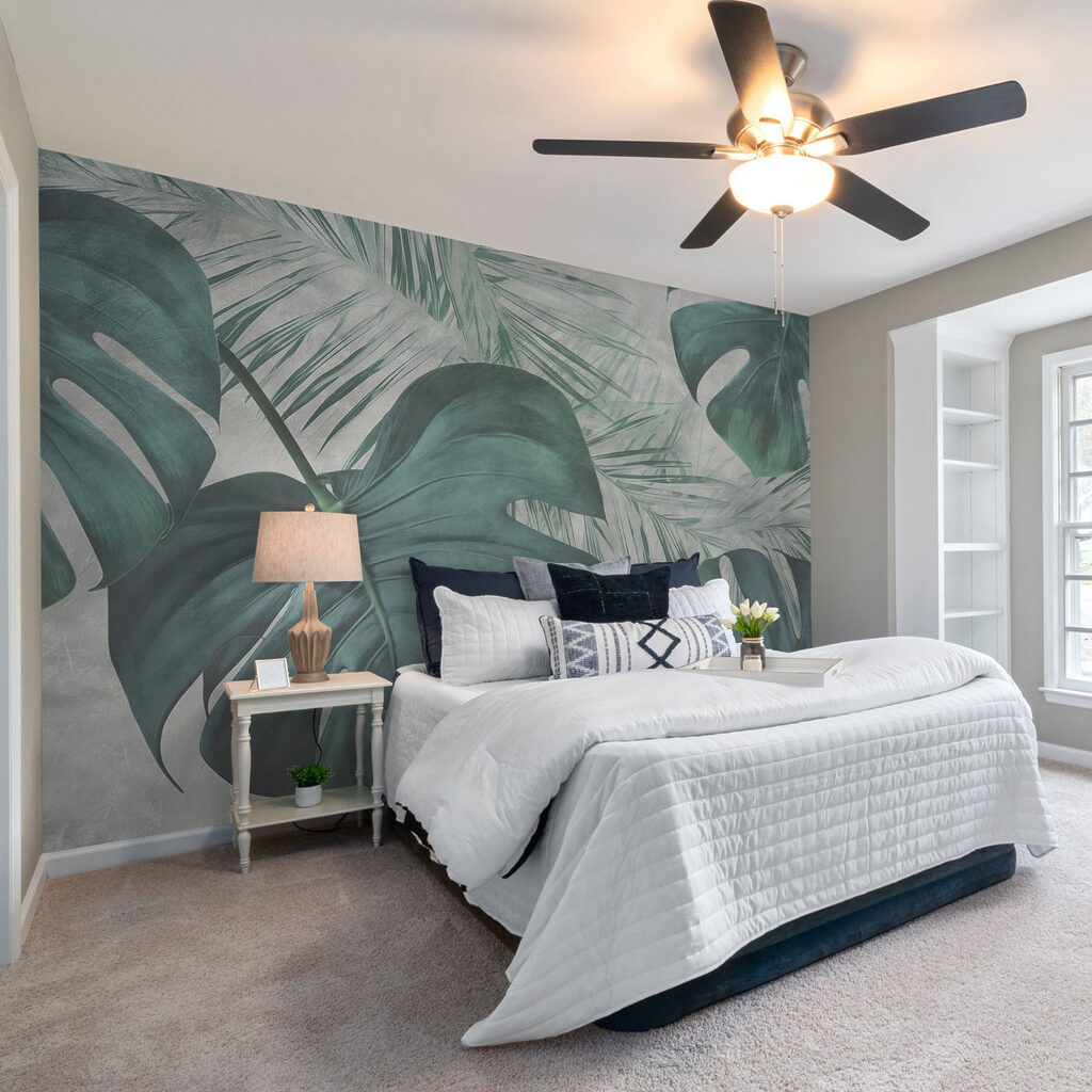 Lush green leaves in soft tones Lush green leaves in soft tones