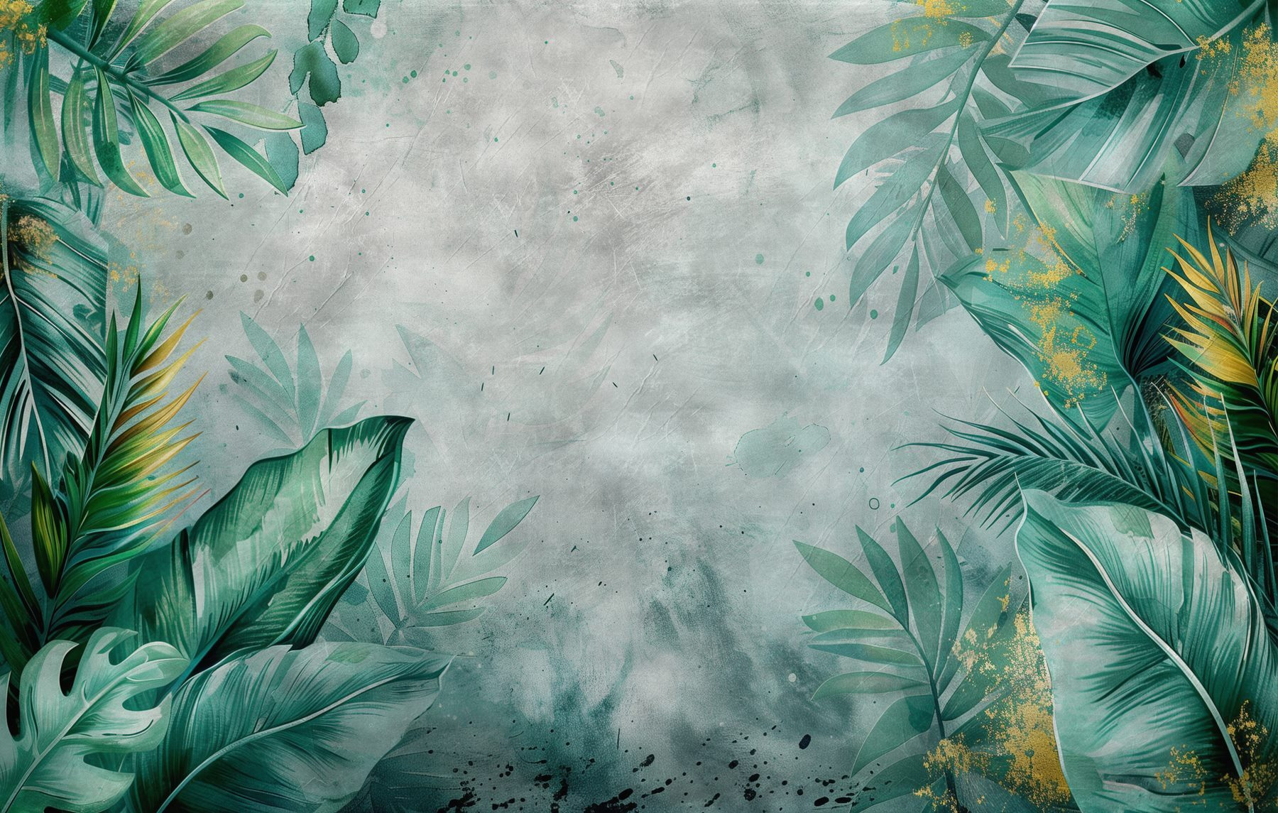 Wall with green leaves Wall with green leaves