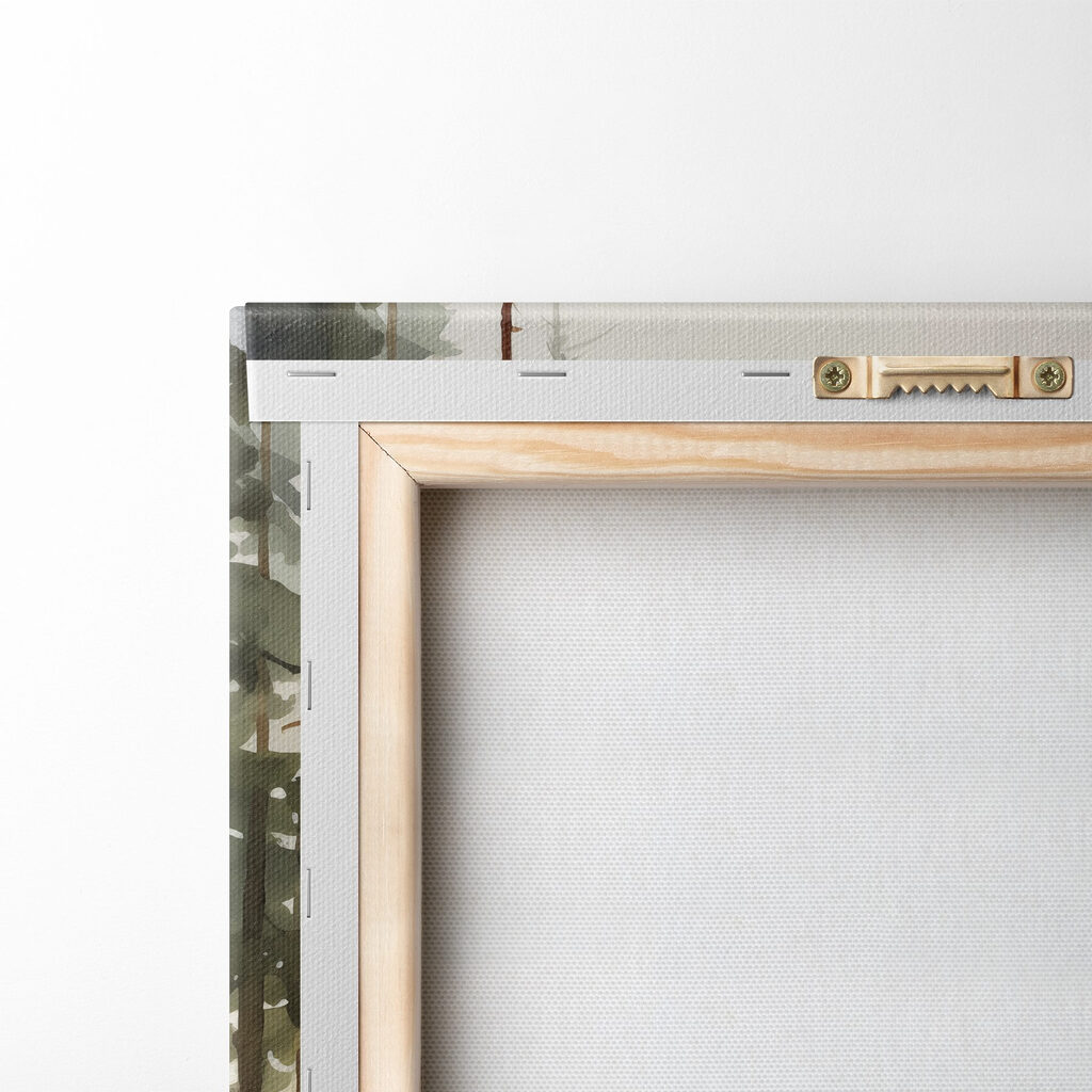 Watercolor painting of a forest Watercolor painting of a forest