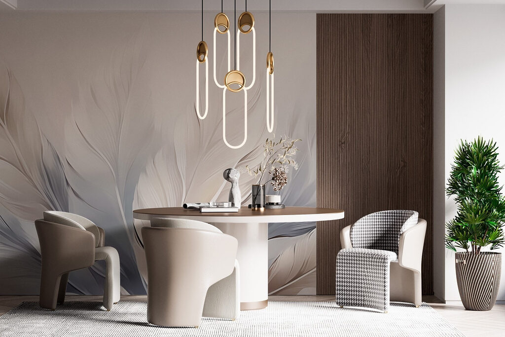 Group of white and grey feathers Group of white and grey feathers