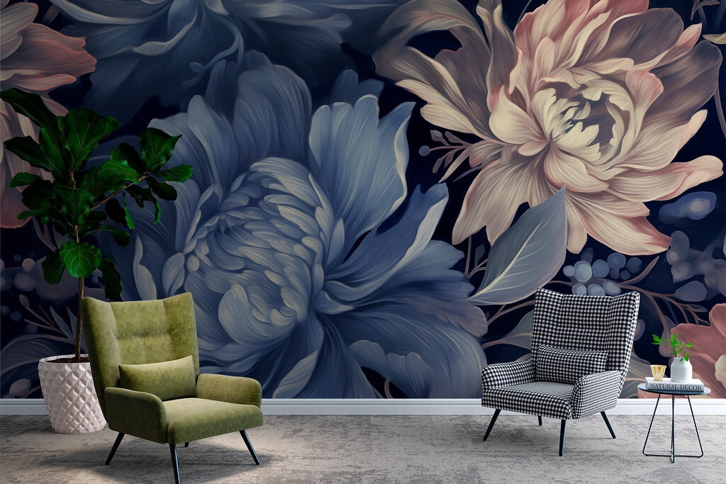 Delicate blooms in soft hues