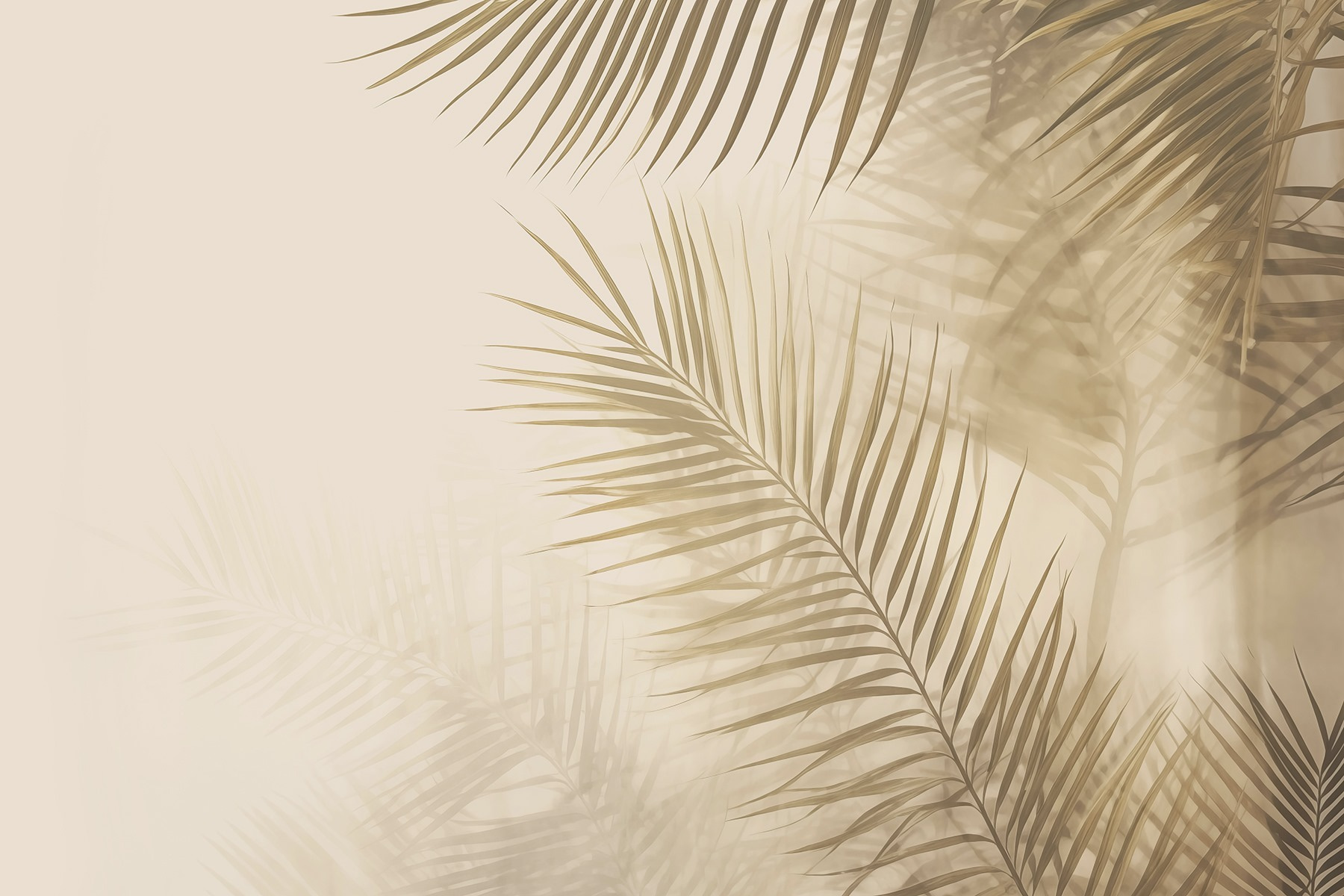 Soft leaves against a muted backdrop Soft leaves against a muted backdrop