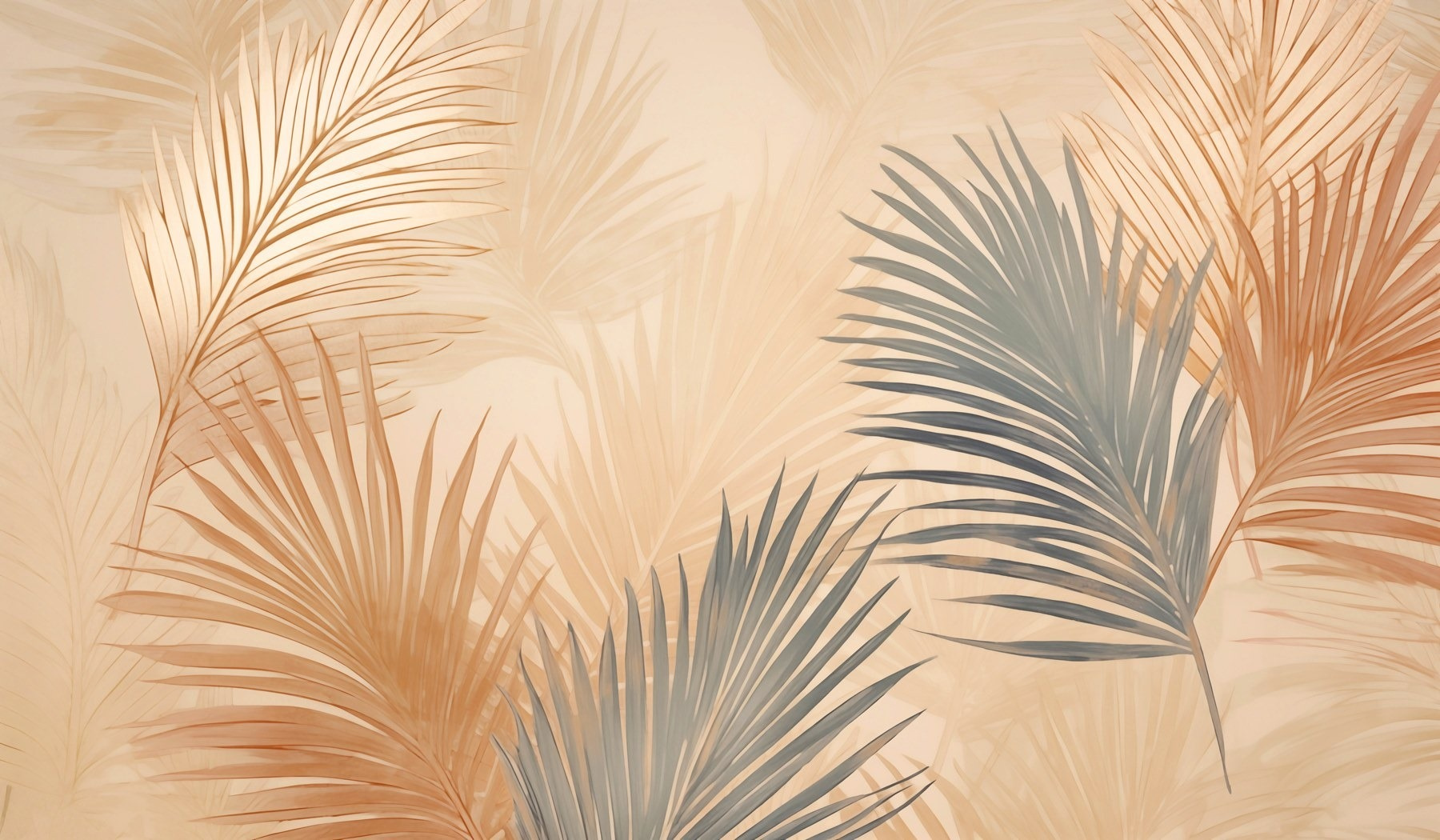 Serene foliage in soft hues