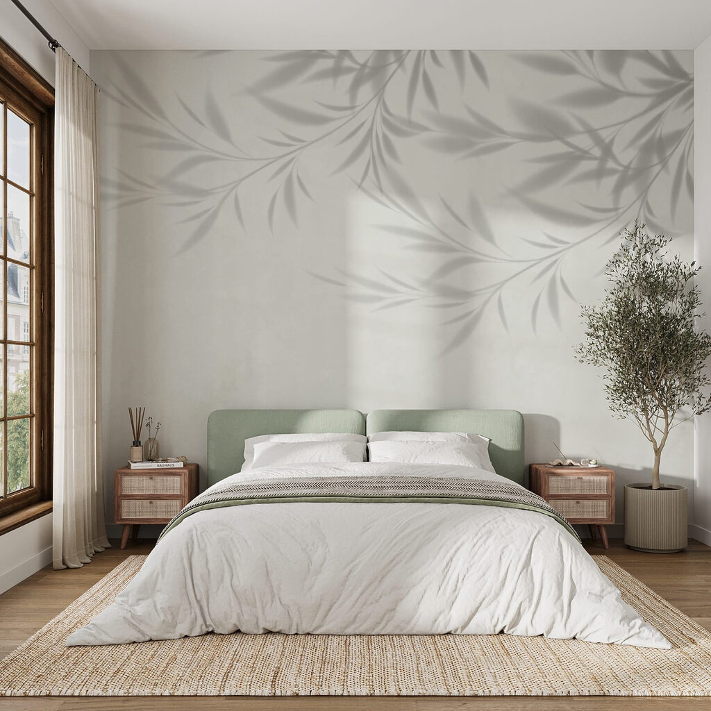 Shadow of leaves on a wall Shadow of leaves on a wall