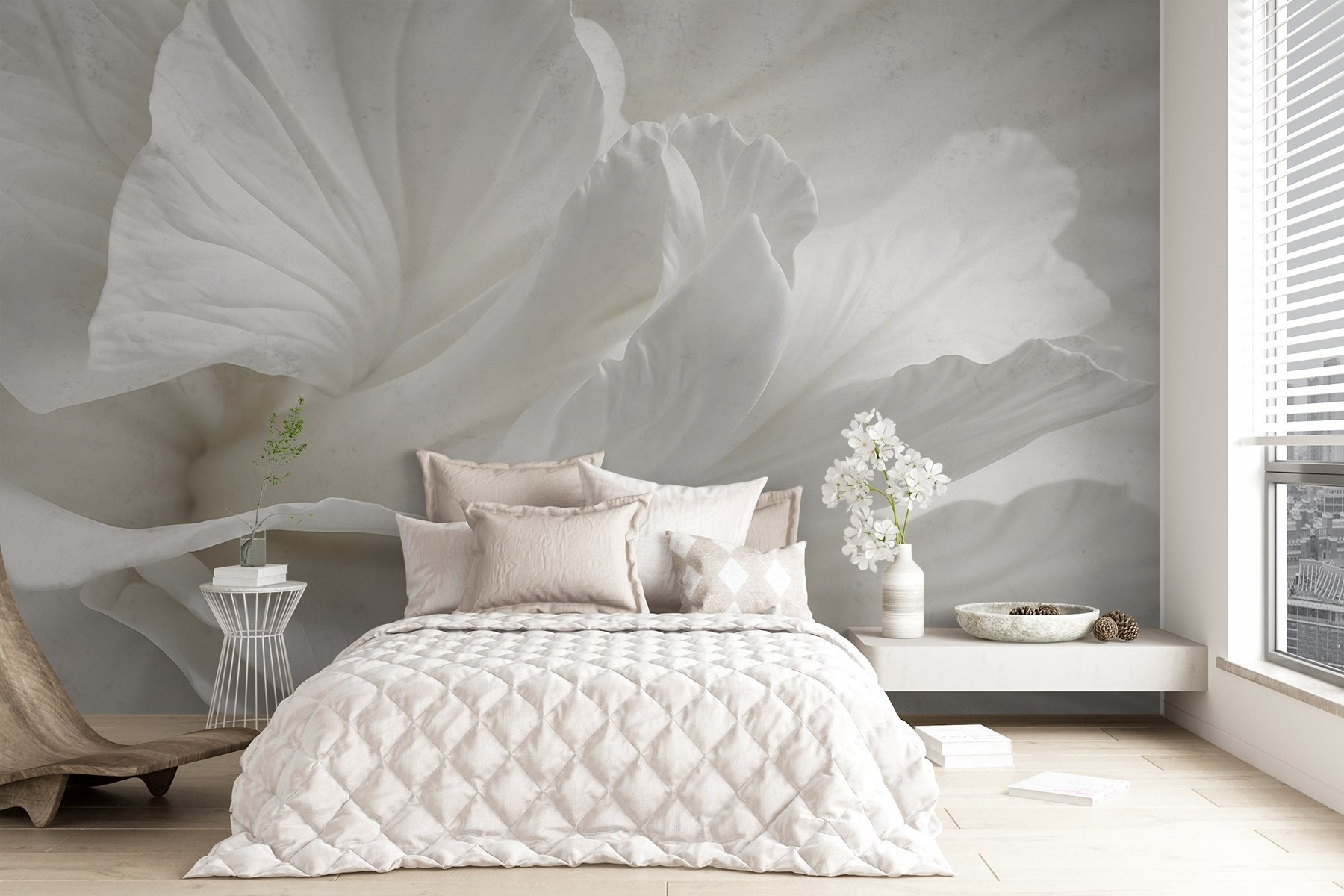 Delicate petals in soft embrace Delicate petals in soft embrace