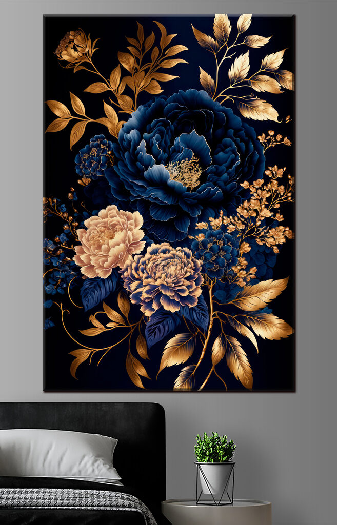 Elegant floral design on dark background Elegant floral design on dark background