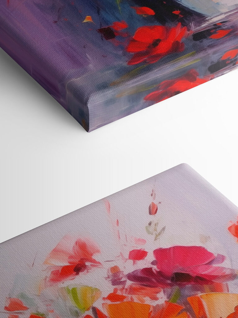 Painting of flowers in a vase Painting of flowers in a vase