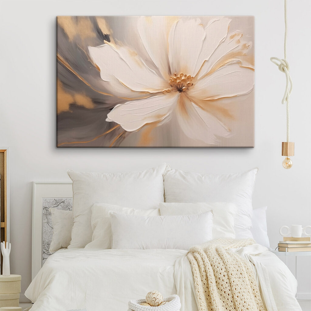 Painting of a white flower