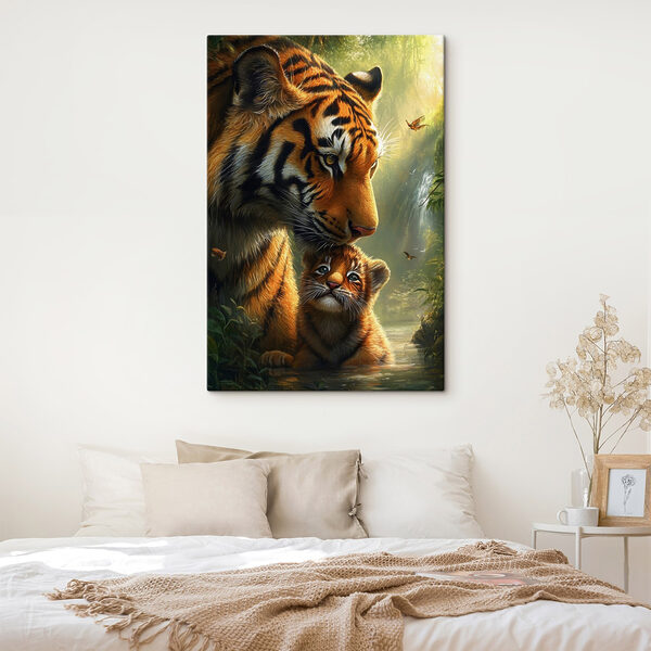 Tigris és egy kölyök a dzsungelben Tigris és egy kölyök a dzsungelben