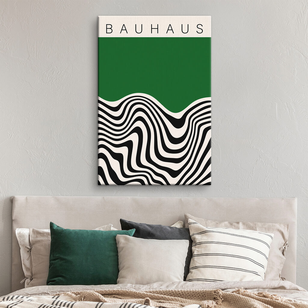 Black and white wavy lines