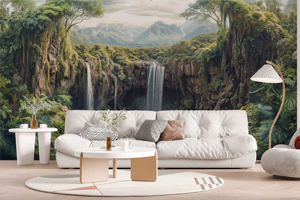 Waterfall in a forest