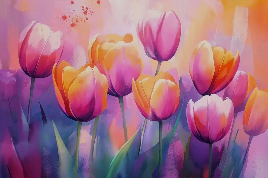 Tulipánok festése