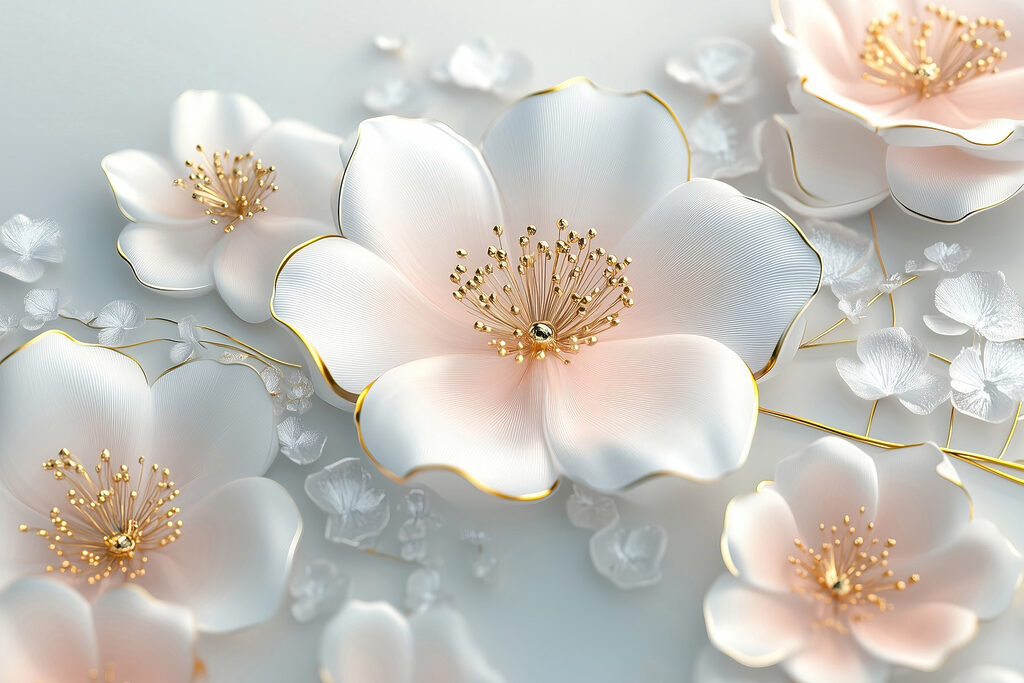 Group of white flowers